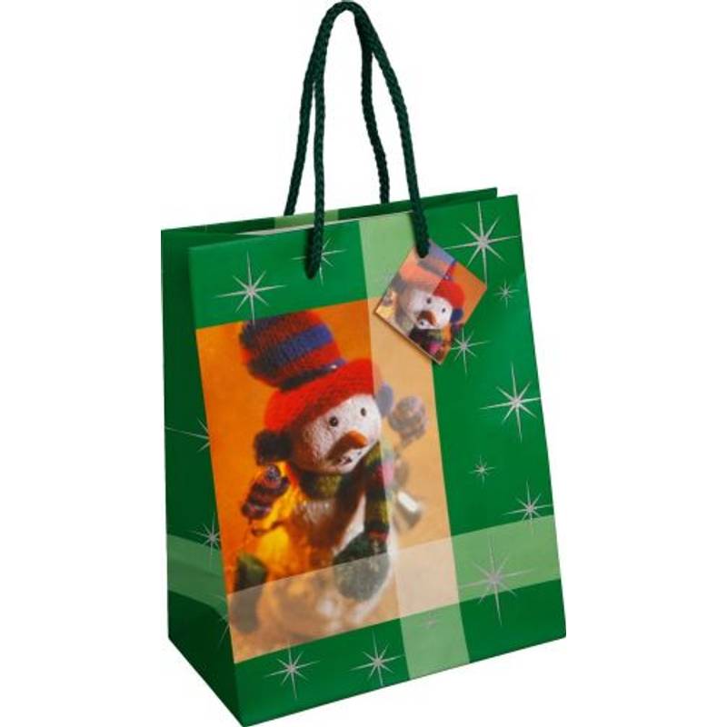 REGLUS vianočná taška, 19,5x24,5x11 cm, zelená REGLUS vianočná taška, 19,5x24,5x11 cm, zelená